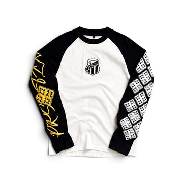 BLACK/ WHITE SANTOS LONGSLEEVE (BUY 2 = 10% OFF THE 2ND)