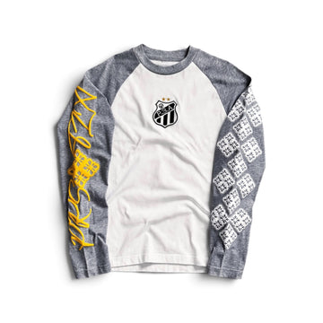 GREY/ WHITE SANTOS LONGSLEEVE (BUY 2 = 10% OFF THE 2ND)