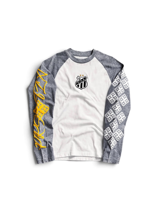 GREY/ WHITE SANTOS LONGSLEEVE (BUY 2 = 10% OFF THE 2ND)
